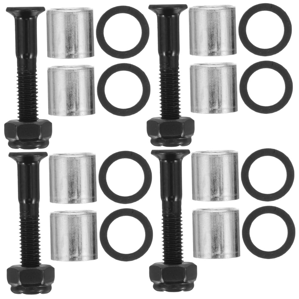 SUPVOX Skateboard Kit Hardware Bolts Bearing Spacer Washers Easy Install Remove Skateboard Accessories