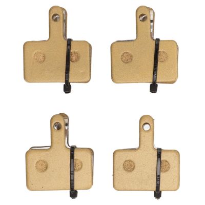 4 Pair Bicycle Brake Pads, Bike Disc Brake Pads Replacement Metal Bike Brake Pads with Installation Tools Metal Braking Scooter Brake Pads