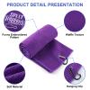 4 Pcs Funny Bowling Towel Embroidered Bowling Ball Towel with 4 Grommets Absorbent Sport Ball Rag Wipes Bowl Gifts for Men Women Sport Player Fitness Fans Birthday, 24 x 16 Inch(Women Style) view 3