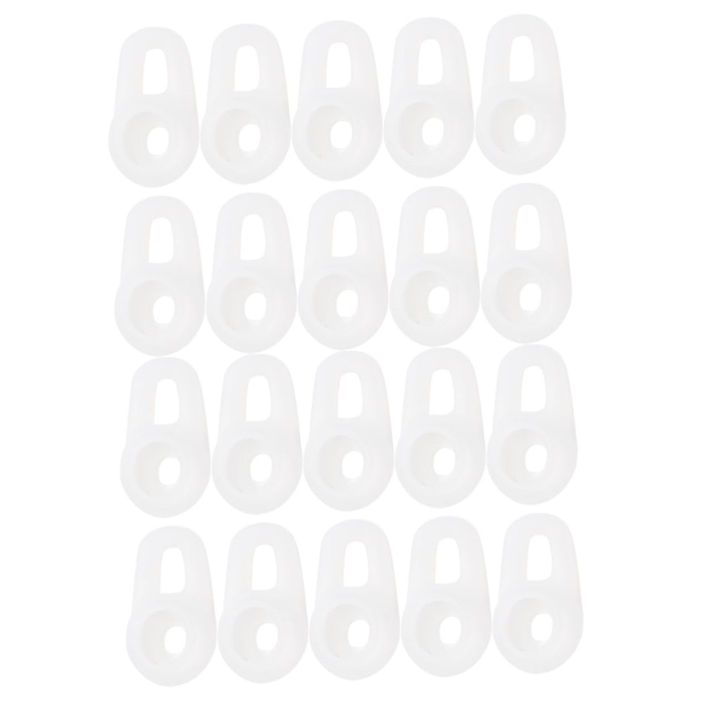 Kisangel Replacement Earbuds Ear Covers 20pcs Silicone Earphone Caps Headphone Case Earbud Protectors Eartips Covers