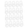 Kisangel Replacement Earbuds Ear Covers 20pcs Silicone Earphone Caps Headphone Case Earbud Protectors Eartips Covers
