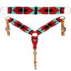 Cheval's International Wool Mohair Free Size Breast Collars and Cinch Combo : Premium Quality Horse Riding Equipment and Stylish Collar Accessories(Multi5_Cinch - 32) view 1