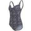 Regatta Womens/Ladies Sakari Polka Dot Tummy Control One Piece Bathing Suit (4 US) (Black/White) view 3