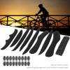 Pilipane 2 Sets Black Sponge Bikes Helmet Liner Replacement Kit Hook for Comfortable Cycling view 3
