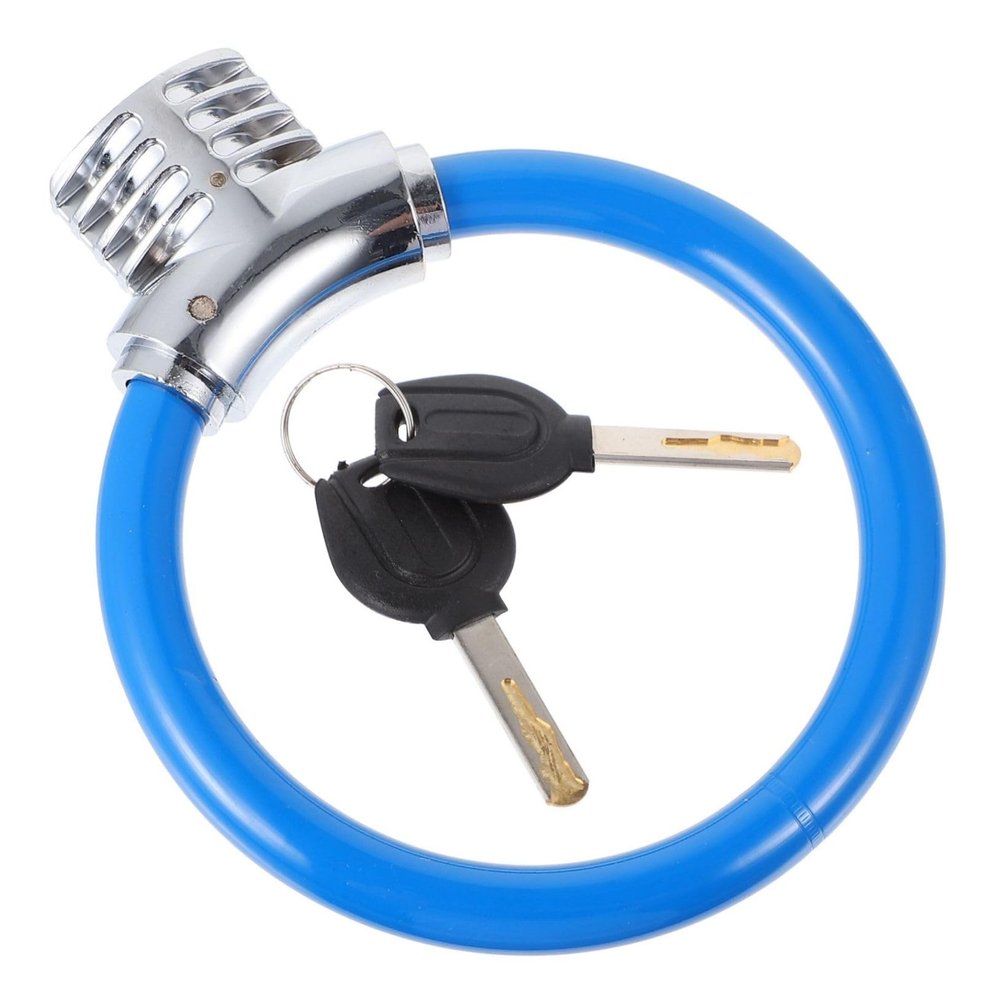 Sosoport Portable Mini Safety Lock Anti-Theft Lock with Cable Lightweight Design for Bikes and Valuables Durable Material Easy to Use and Carry