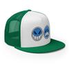 RIVEMUG Porgas D Ace Flat Bill Trucker Hat High Crown Adjustable Cap view 4