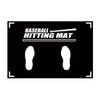 Baseball and Softball Batter Stance Training Mat, Baseball Aid Hitting Batting Practice Mat with Toes Facing Place Softball Batting Cage Practice Hitting Mat, Baseball Training Accessories view 1