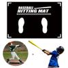 Baseball and Softball Batter Stance Training Mat, Baseball Aid Hitting Batting Practice Mat with Toes Facing Place Softball Batting Cage Practice Hitting Mat, Baseball Training Accessories view 2