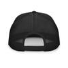 RIVEMUG Porgas D Ace Flat Bill Trucker Hat High Crown Adjustable Cap Black view 3