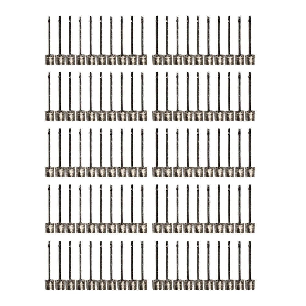 Yuecoom 100Pcs Air Pump Needle,Stainless Steel Air Pump Needle Ball Pump Inflation Needle Basketball Air Pump Needle Basketball Pump Needle for Blowing Up Basketball