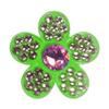 Bonjoc Premium Crystal Golf Ball Marker with Magnetic Hat Clip Flower (Sage - Green/Pink) | Perfect Golf Accessories, Golf Gift, and Golf Giveaway for Men Women with add-ons Available! view 1