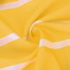 Lmdudan Women Casual Two Piece Outfits Striped Long Sleeve Collar Button Down Shirt High Waist Wide Leg Pants Sets Streetwear Yellow view 2