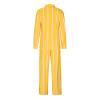 Lmdudan Women Casual Two Piece Outfits Striped Long Sleeve Collar Button Down Shirt High Waist Wide Leg Pants Sets Streetwear Yellow view 3