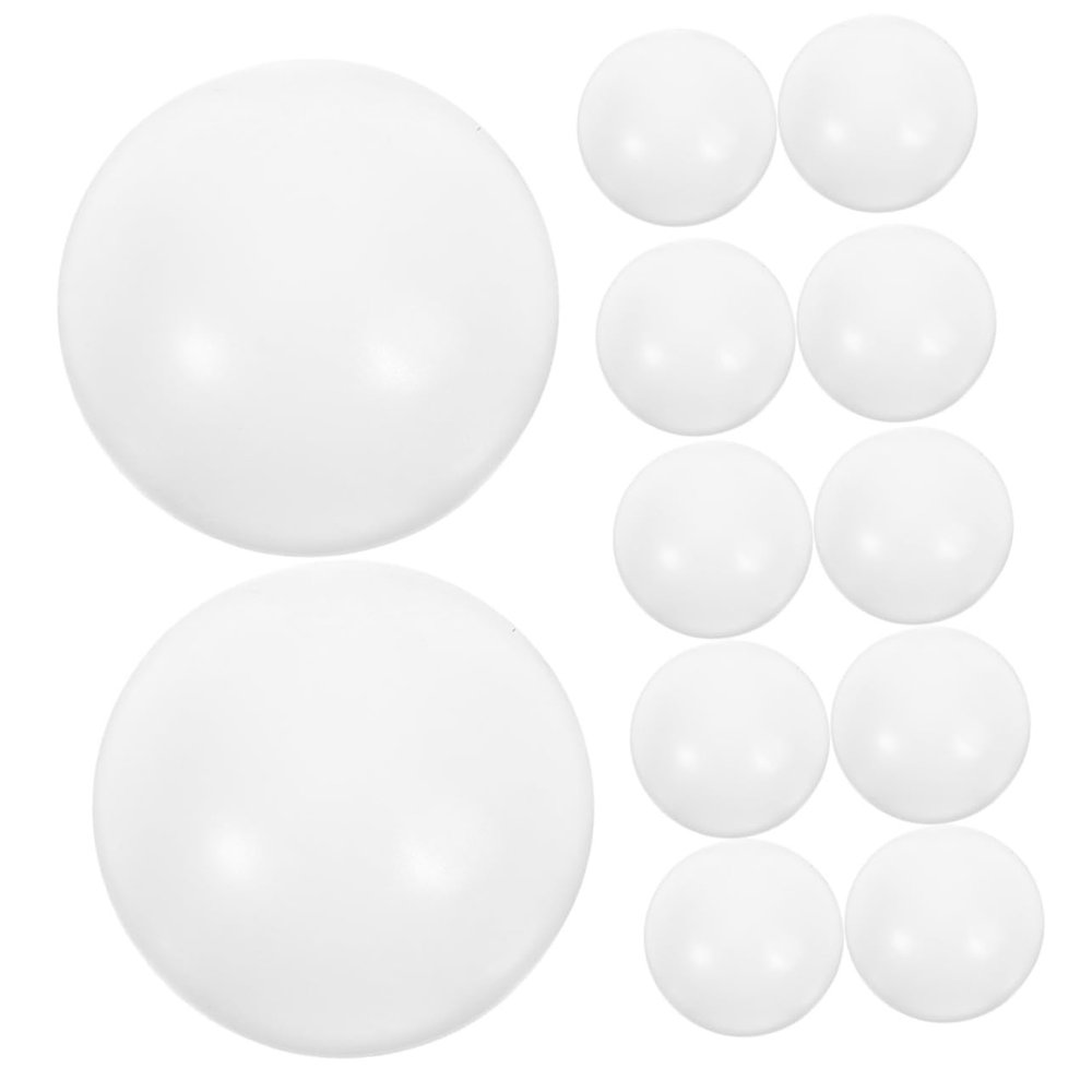 WHAMVOX 24pcs Table Soccer Balls Mini Foosball Game Supplies White Smooth Balls for Desktop Soccer Accessory