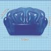 TUANMER Inflatable Sofa Seat Double Blow-up Chair Patio Portable Air Sofa Camping Outdoor Beach Room Hiking Picnic Music Festival Furniture Living Room Lazy Recliner Bed Lunch Break Folding (Blue) view 3