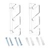 QSTDGVPW Skateboard Wall Mount Display Rack, Multifunctional Load Bearing Skateboard Storage Hanger for Garage, Ski Boards Longboard, 3 Layer view 1