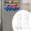 QSTDGVPW Skateboard Wall Mount Display Rack, Multifunctional Load Bearing Skateboard Storage Hanger for Garage, Ski Boards Longboard, 3 Layer view 4