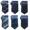 joy alice Tie For Men 6 PCS Necktie Woven Jacquard Neck Ties Set (dark blue) view 1