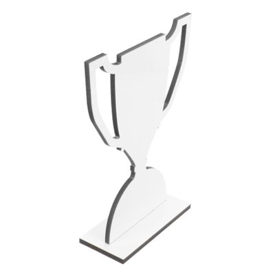 WHAMVOX Heat Transfer Sports Trophy Model Blank Sublimation Trophy for DIY Decor Sign for Festivals and Awards Table Centerpiece for Celebrations
