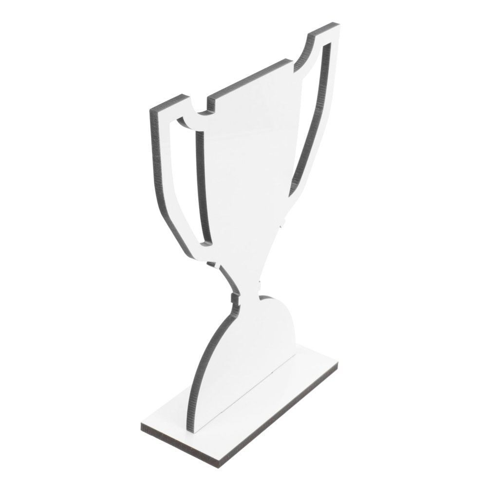 WHAMVOX Heat Transfer Sports Trophy Model Blank Sublimation Trophy for DIY Decor Sign for Festivals and Awards Table Centerpiece for Celebrations
