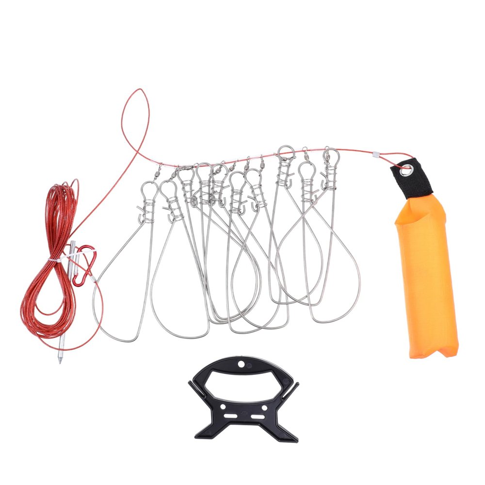 balacoo 1pc Outdoor Fish Buckle Lightweight Fishing Clip Stainless Steel Fishing Lock for Convenient Catch Release for Anglers and Enthusiasts