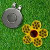 Bonjoc Premium Crystal Golf Ball Marker with Magnetic Hat Clip Flower (Sunrise - Yellow/Red) | Perfect Golf Accessories, Golf Gift, and Golf Giveaway for Men Women with add-ons Available! view 3