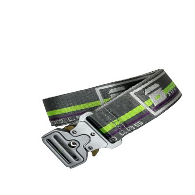 BRITTON TOOL tacktical belt, millitary hiking rigger 1.5'' nylon web work belt with heavy duty quick release buckle (Jacquard, Nylon, Green, Purple)
