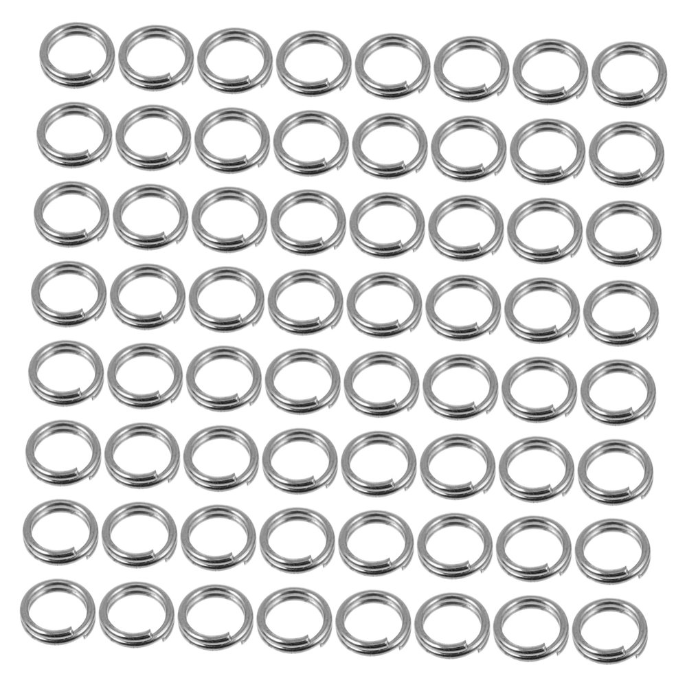balacoo 100pcs O-Shape Split for Fishing Tackle Fishing Accessories for Freshwater Use for Lures Baits Compact