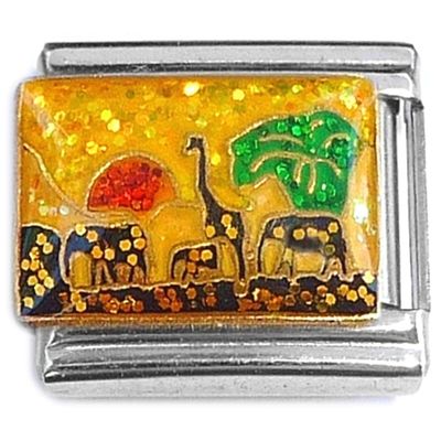 NewCharms Africa Safari Sunset Italian Charm