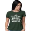 XX-Large Forest Green Women This is My Circus These are My Monkeys Funny Mom T-Shirt view 2