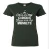 XX-Large Forest Green Women This is My Circus These are My Monkeys Funny Mom T-Shirt view 3