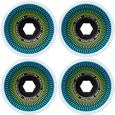 Spitfire Skateboard Wheels 60mm 80HD Superwides Ice Grey Soft Cruiser Formula