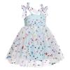 1st Birthday Dress for Baby Girl - Newborn Tutu Outfit Babies 1st 2nd 3rd Birthday Cake Smash Sequin Tulle Tutu Princess Dress Bowknot Dresses for Photoshoot Dance Baptism Light Blue 3-4T view 4