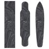 ElliTarr Skateboard Grip Tape Sheet 44 x 10 Inch Longboard Grip Tape Griptape Skateboard Scooter Sandpaper Griptape Black Fluid view 4
