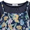 Speechless Girls' Short Sleeve Tee and Maxi Pleated Dress, Navy/Yellow, 7 view 3