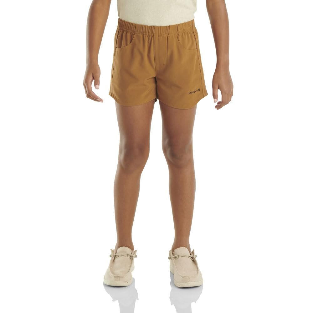 Carhartt Kid's CH9298 Rugged Flex Ripstop Short - Girls - 4 Child - Carhartt Brown