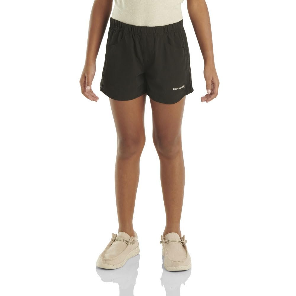 Carhartt Kid's CH9298 Rugged Flex Ripstop Short - Girls - 6X Child - Caviar Black
