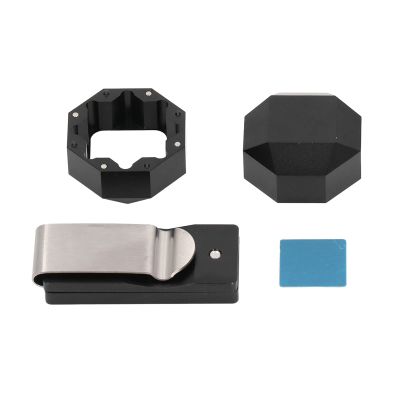 TANIQIACA Aluminum Cue Chalk Holder Clip Octagon 2 Layers Silent Billiard Pool Cue Chalk Box Accessories