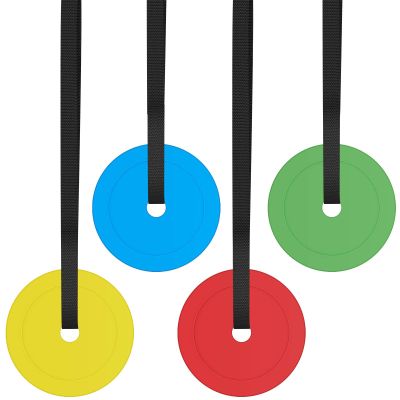 VercanMonth 4 Pcs Soccer Goal Target Agility Hockey Shooting Target with Adjustable Tapes for Reactive Improving Accuracy Speed Lacrosse Baseball Football Goal Sports Training