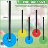 VercanMonth 4 Pcs Soccer Goal Target Agility Hockey Shooting Target with Adjustable Tapes for Reactive Improving Accuracy Speed Lacrosse Baseball Football Goal Sports Training view 3