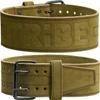 5mm Premium Weight Lifting Belt - 100% Genuine Leather Weightlifting Belt - Comfortable Squat Belt, Deadlift Belt or Powerlifting Belt - Workout Belt for Strength Training - Gym Belt for Men and Women (Green Alcantara, Large (Belly 34" - 41") New Siz