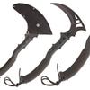 BLACK LEGION Tactical Sickle and Sheath | Stainless Steel Blade, TPU Handle, Paracord-Wrapped Grip | For Farming & Outdoors | Overall Length 15.5" view 1