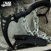 BLACK LEGION Tactical Sickle and Sheath | Stainless Steel Blade, TPU Handle, Paracord-Wrapped Grip | For Farming & Outdoors | Overall Length 15.5" view 3