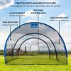FORTRESS Pop-Up Batting Cage Net & Frame | Available in 20ft, 40ft, 60ft or 80ft | Instant Setup for Anywhere Practice (80ft) view 2