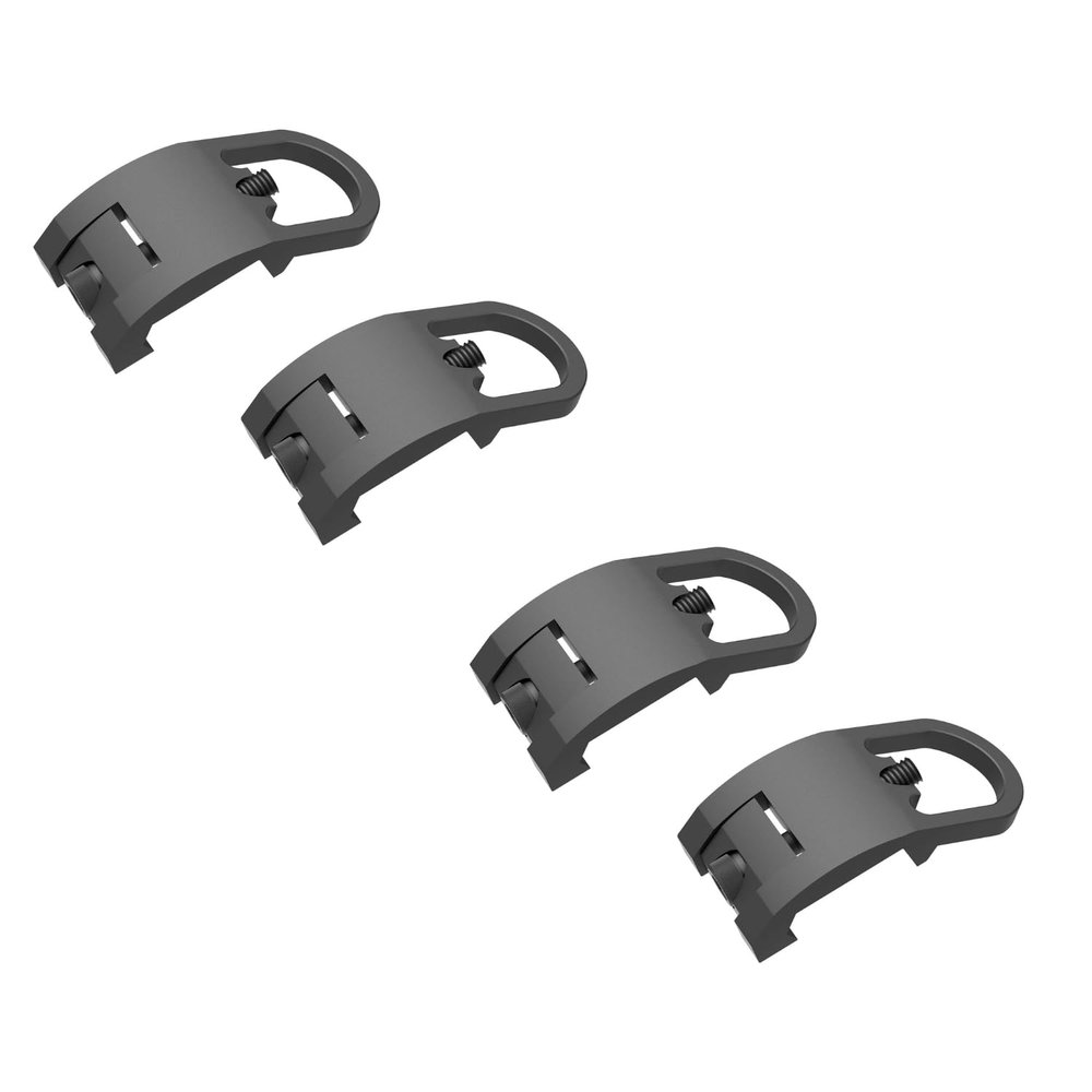 Eastern Tactical Supply Sling Attachment Mount, Low Profile Picatinny Rail Sling Mount/Rail Mount Loop, Sling Adapter Two Point Sling Only ((MG02-4PCS)