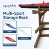 6-Place Double Sided Poly Kayak Storage Racks, Freestanding Surfboard Racks, Paddle Board for Garage, Outdoor Stand Up Paddle Board Rack for Garage, Heavy Duty Stand, Recycled Poly w/UV Stabilizers view 4