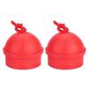 Yctze Premium Set of 2 Nonslip Tip Chalk Holders with Cord for Billiard, Pool, Snooker Table - Enhances Your Game and Your Equipment (Red) view 1