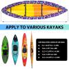 10-11.5FT Waterproof Kayak Covers for Outdoor Storage, Canoe Cover Accessories, Boat Cover Oxford Shade Marine Cockpit Dust Covers UV Protection Ultra Sunblock Shield for Fishing Boat Kayak Canoe view 3