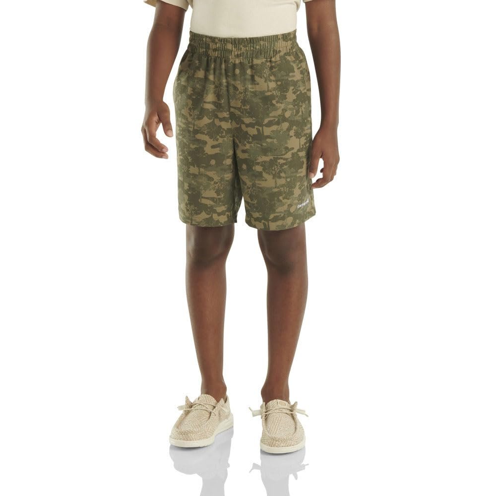 Carhartt Kid's CH8324 Rugged Flex Camo Work Short (Child) - Boys - 4 Child - Tree Camo Print
