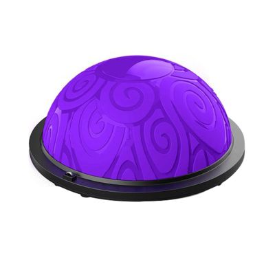 Half Balance Ball - Yoga Ball Balance Trainer for Core Stability & Full Body Workout at Home or Gym Resistance Bands Pump and Exercise Guide Included